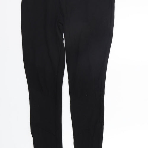 Very Womens Black Houndstooth  Jegging Trousers Size 12 L29 in - Elastic Waist Band