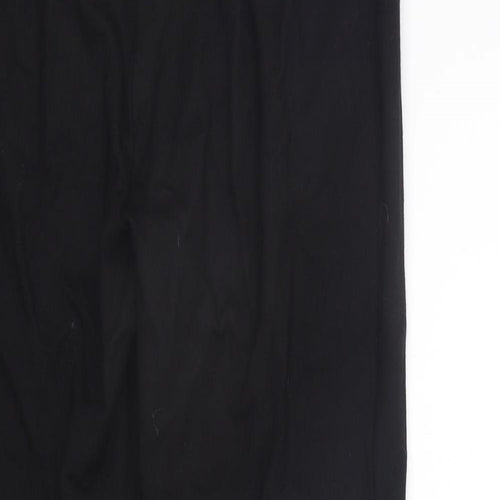 Very Womens Black Houndstooth  Jegging Trousers Size 12 L29 in - Elastic Waist Band