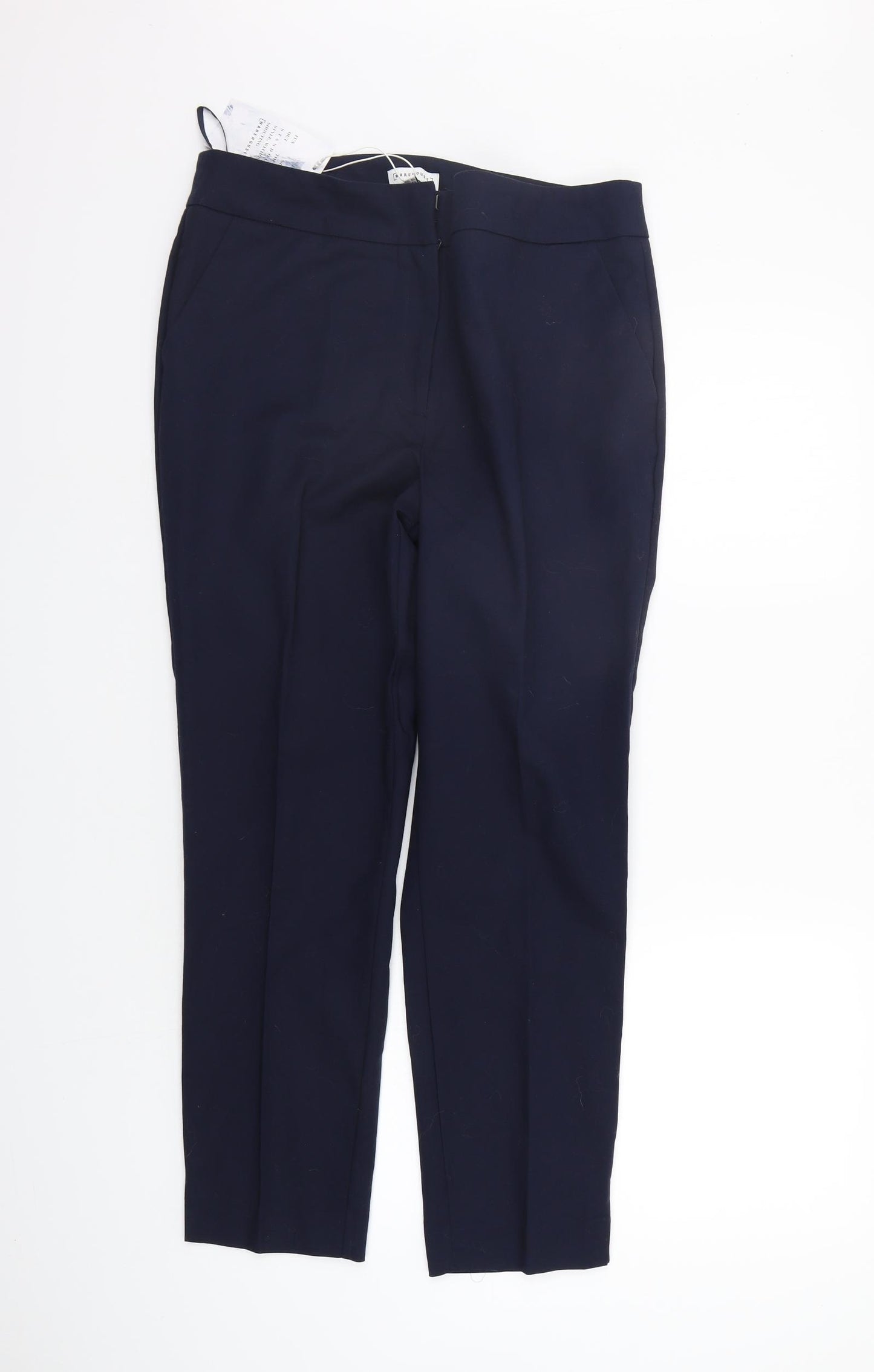 Warehouse Womens Blue   Trousers  Size 14 L28 in