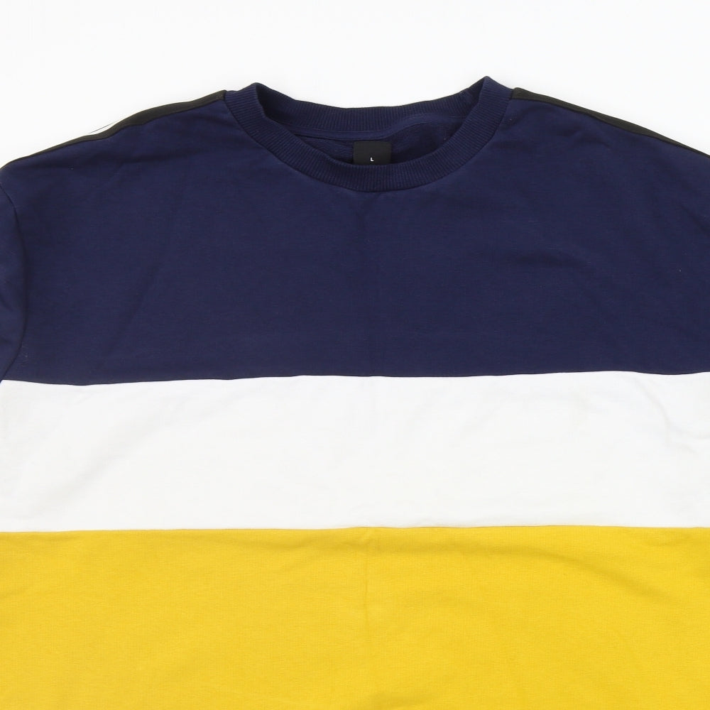 New Look Mens Yellow   Pullover Jumper Size L