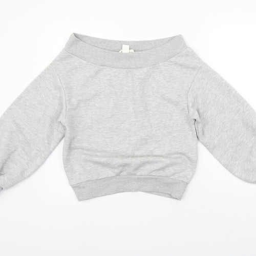H&M Womens Grey   Pullover Jumper Size S