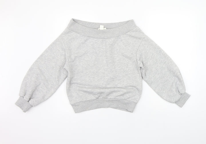 H&M Womens Grey   Pullover Jumper Size S