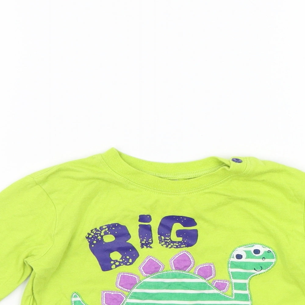 F&F Girls Green   Basic T-Shirt Size 12-18 Months