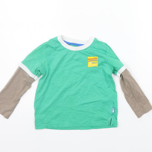 Mothercare Girls Green   Basic T-Shirt Size 24 Months
