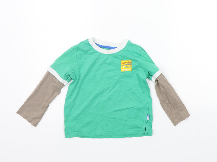 Mothercare Girls Green Basic T-Shirt Size 24 Months