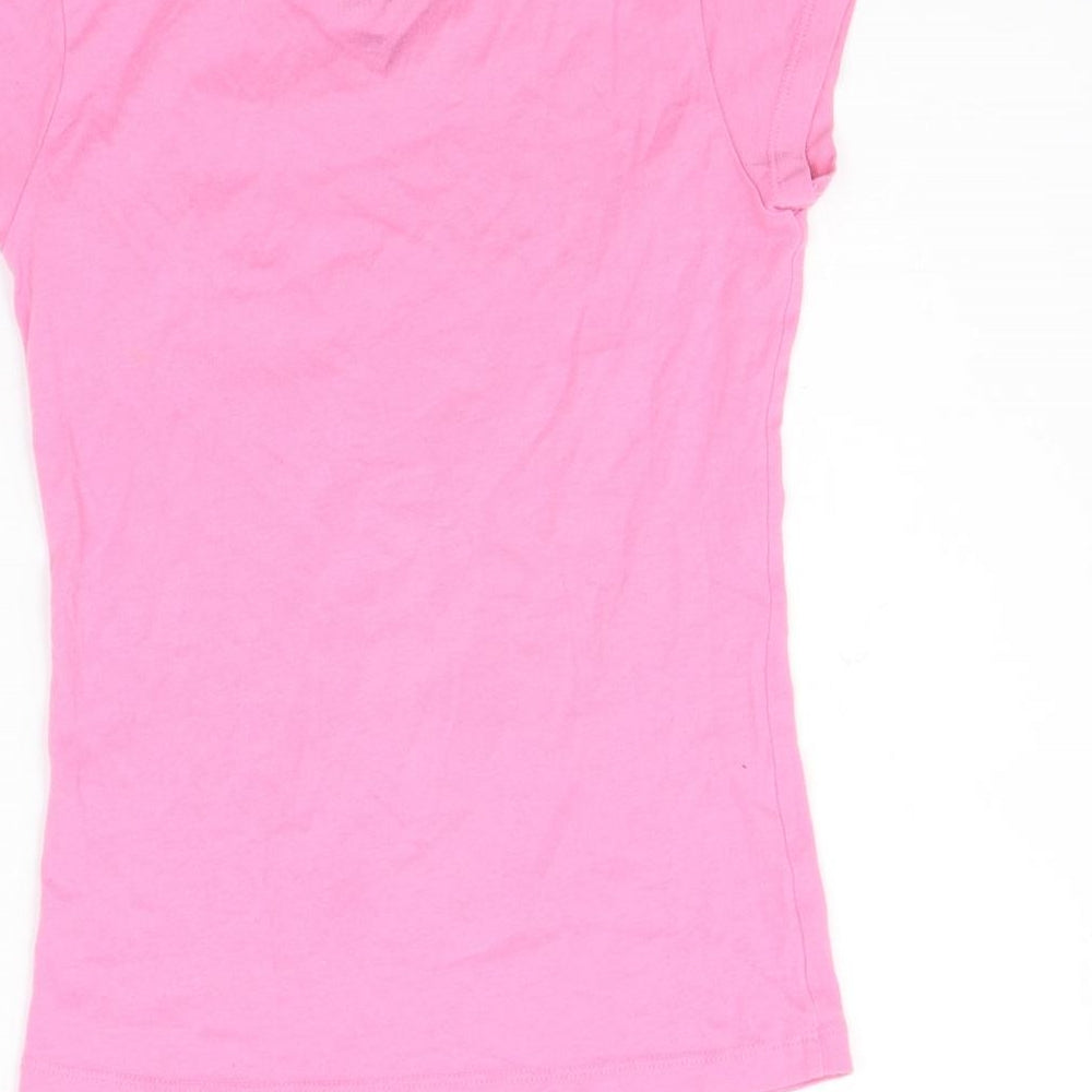 Converse Girls Pink   Basic T-Shirt Size 8-9 Years