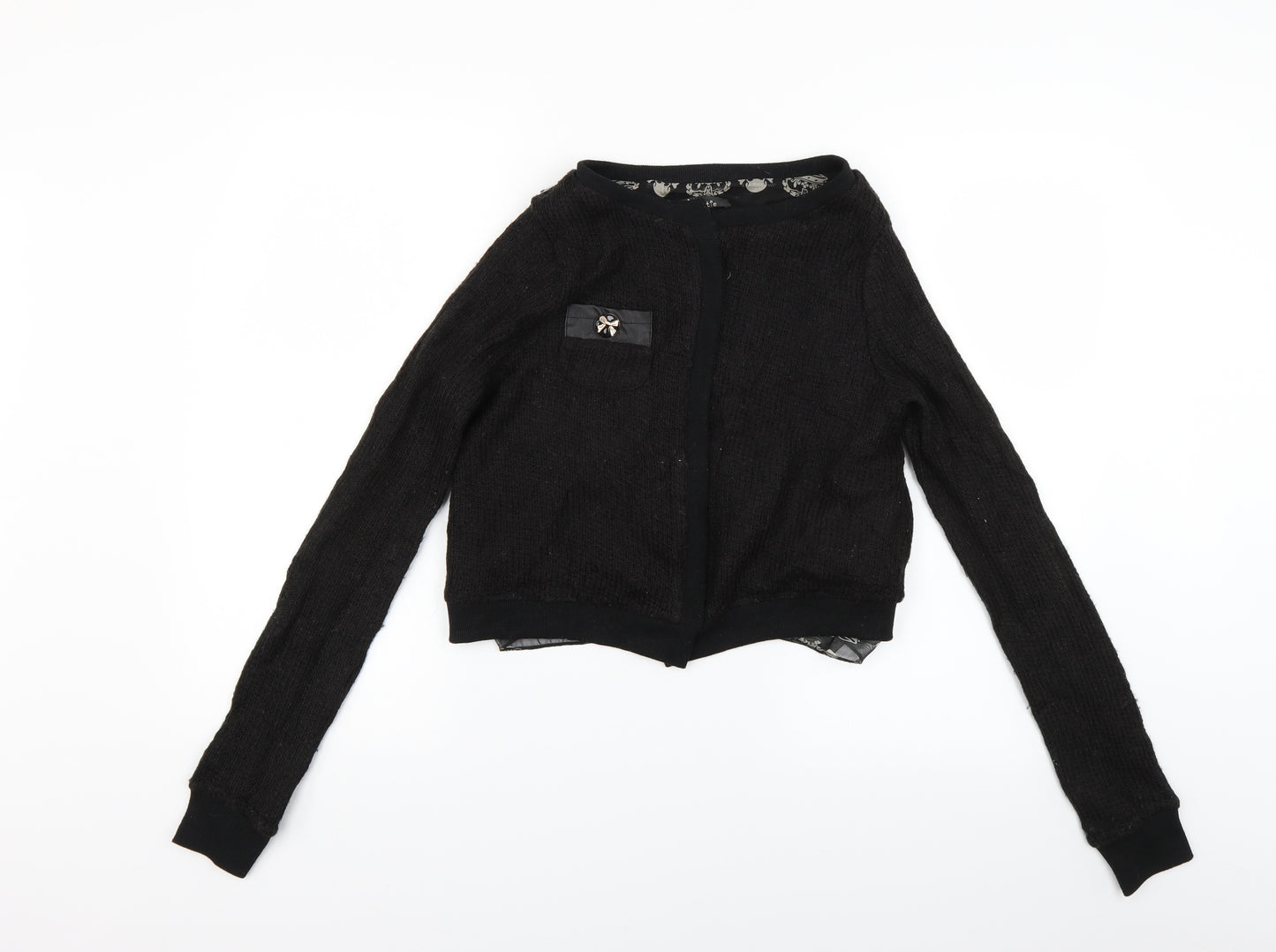 Cutie Womens Black   Cardigan Jumper Size S