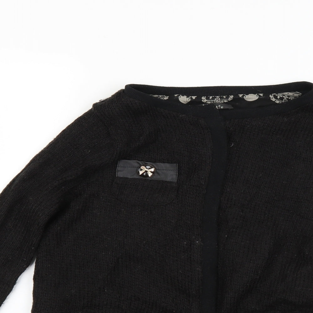 Cutie Womens Black   Cardigan Jumper Size S