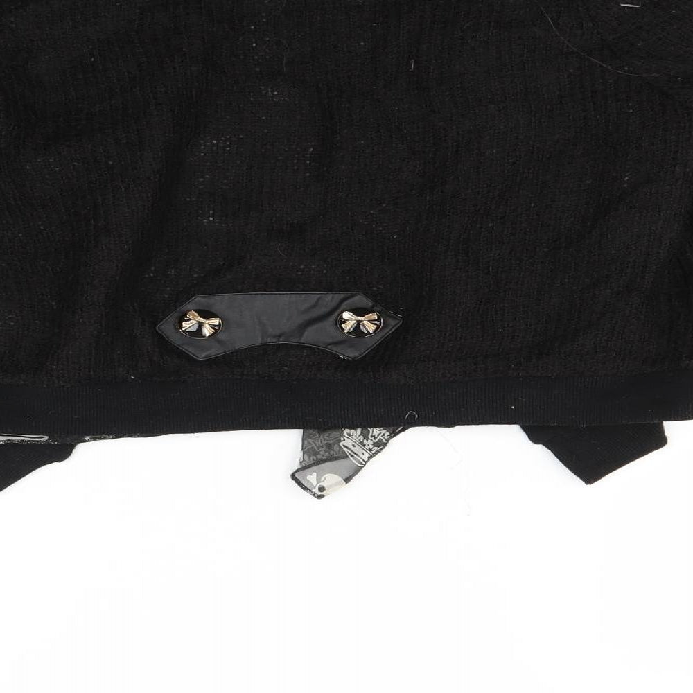 Cutie Womens Black   Cardigan Jumper Size S
