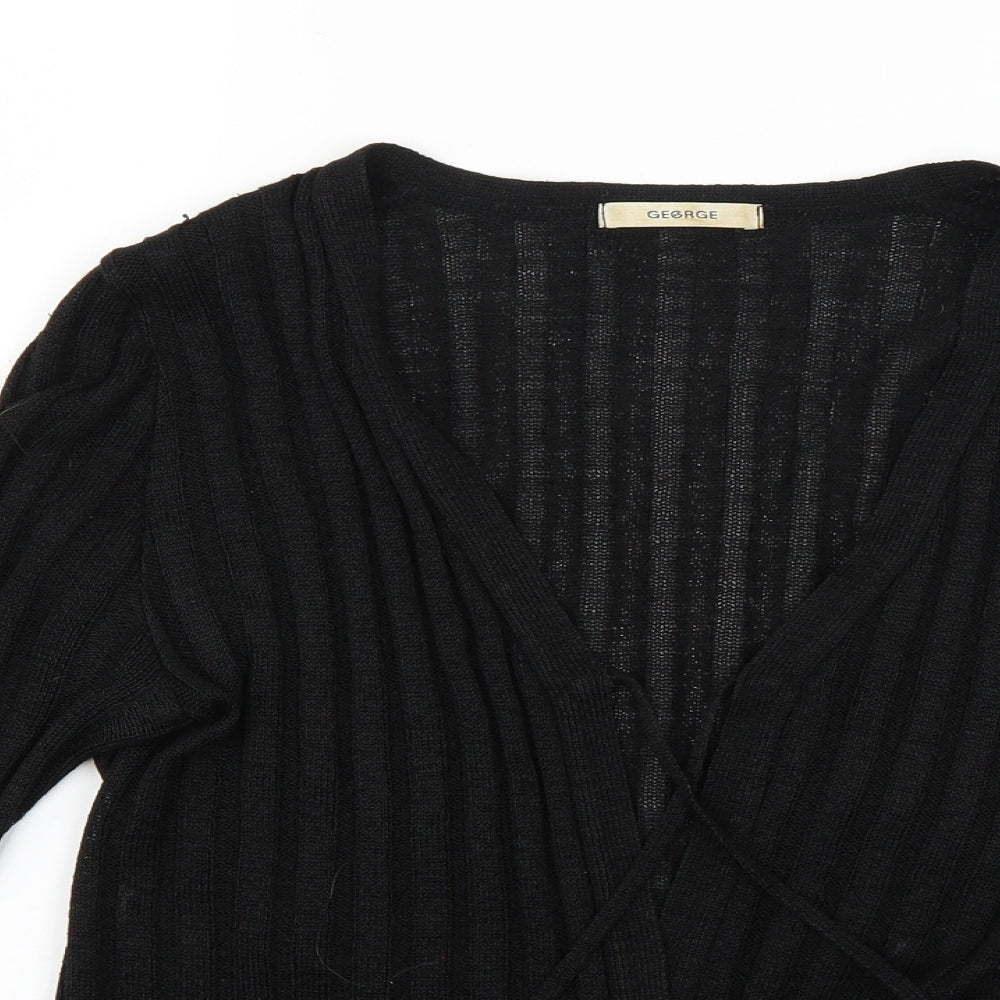 George Womens Black   Cardigan Jumper Size 16