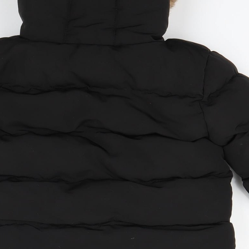 Soul & cal Boys Black   Puffer Jacket Coat Size 4-5 Years