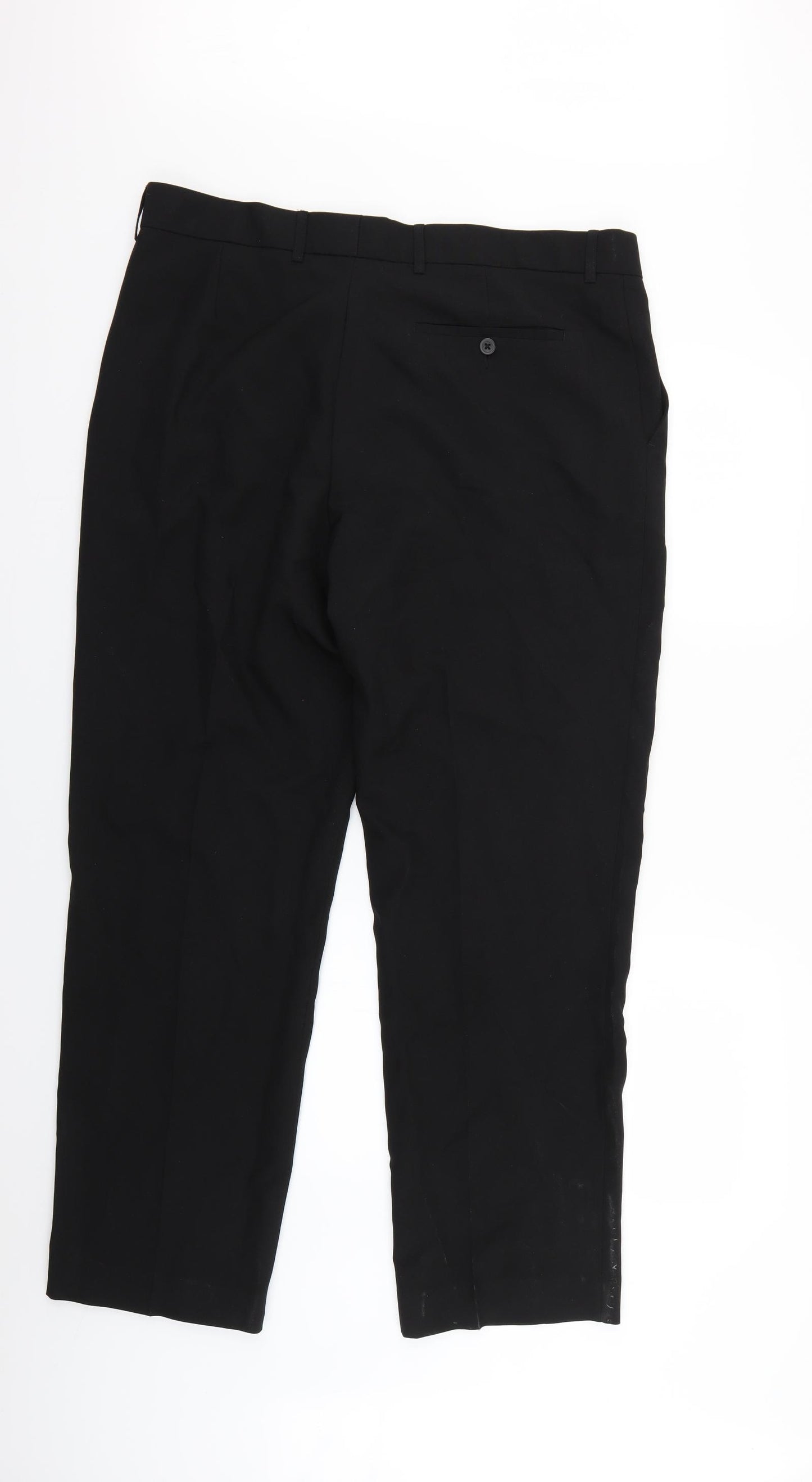 George Mens Black   Trousers  Size 38 L31 in