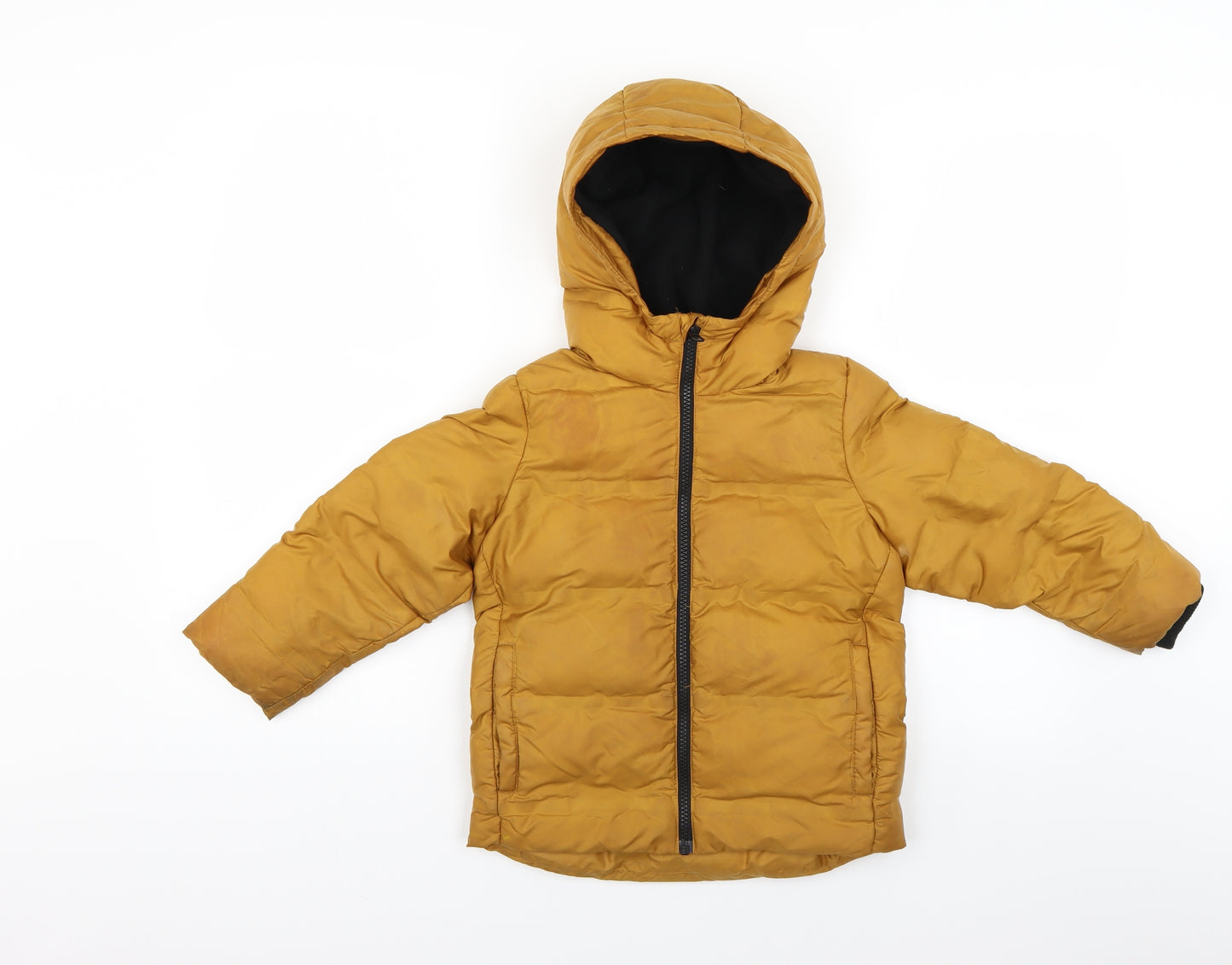 NEXT Boys Yellow   Puffer Jacket Coat Size 4 Years