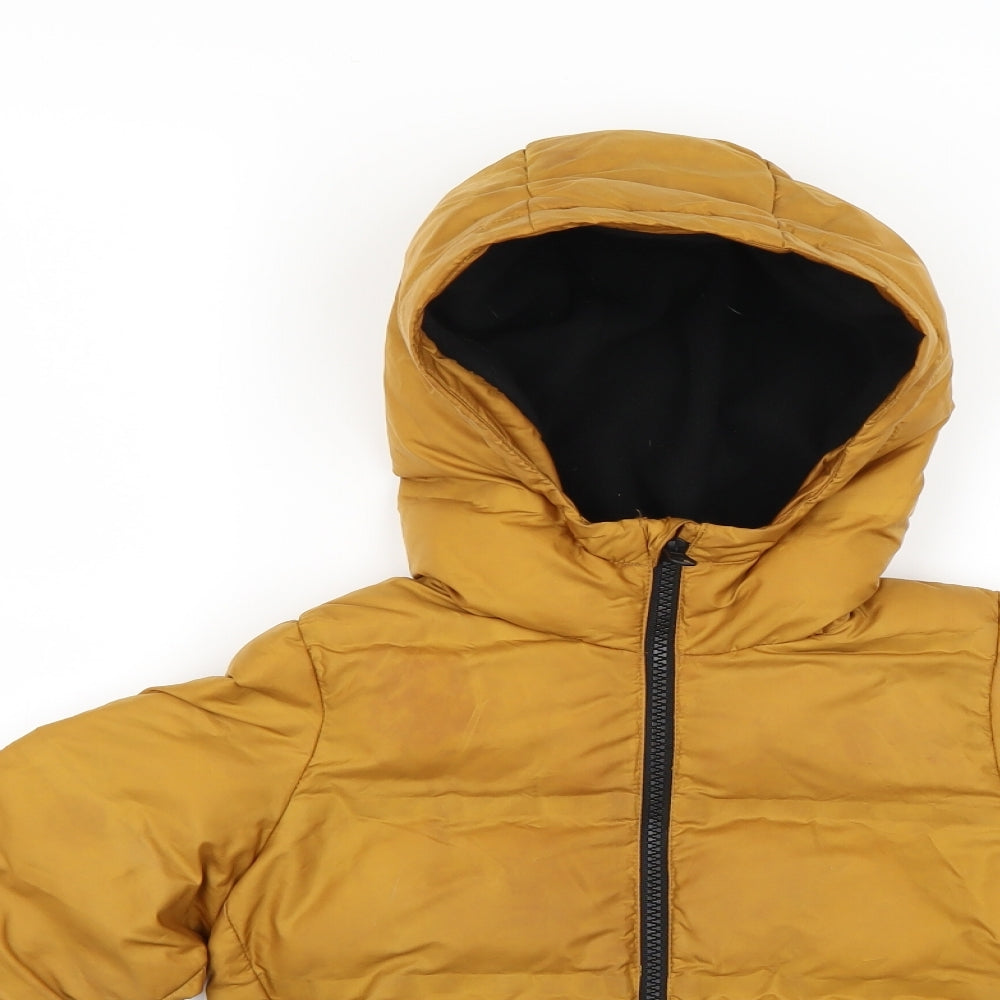 NEXT Boys Yellow   Puffer Jacket Coat Size 4 Years