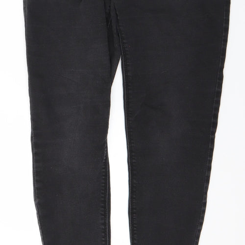Papaya Womens Black  Denim Skinny Jeans Size 12 L22 in