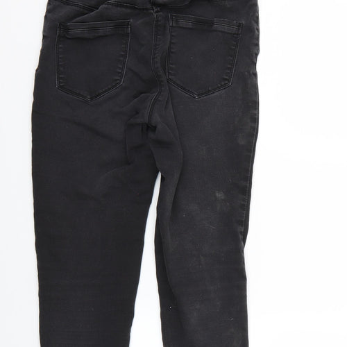 Papaya Womens Black  Denim Skinny Jeans Size 12 L22 in
