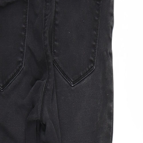 Papaya Womens Black  Denim Skinny Jeans Size 12 L22 in