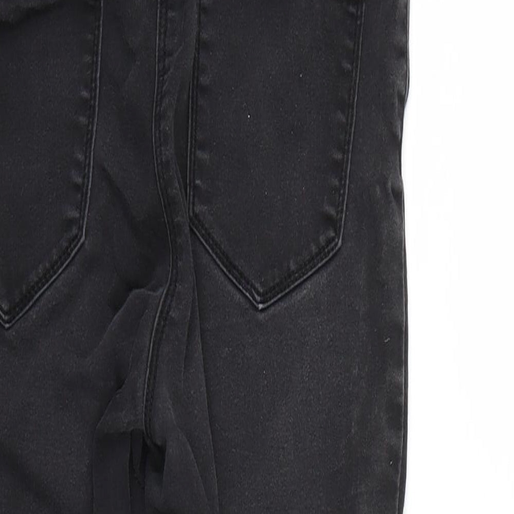Papaya Womens Black  Denim Skinny Jeans Size 12 L22 in