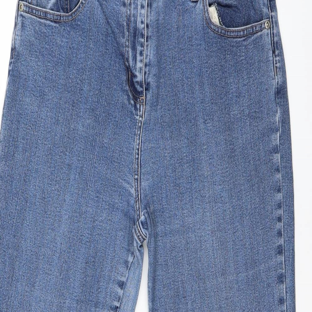 Trader Womens Blue  Denim Bootcut Jeans Size 14 L26 in