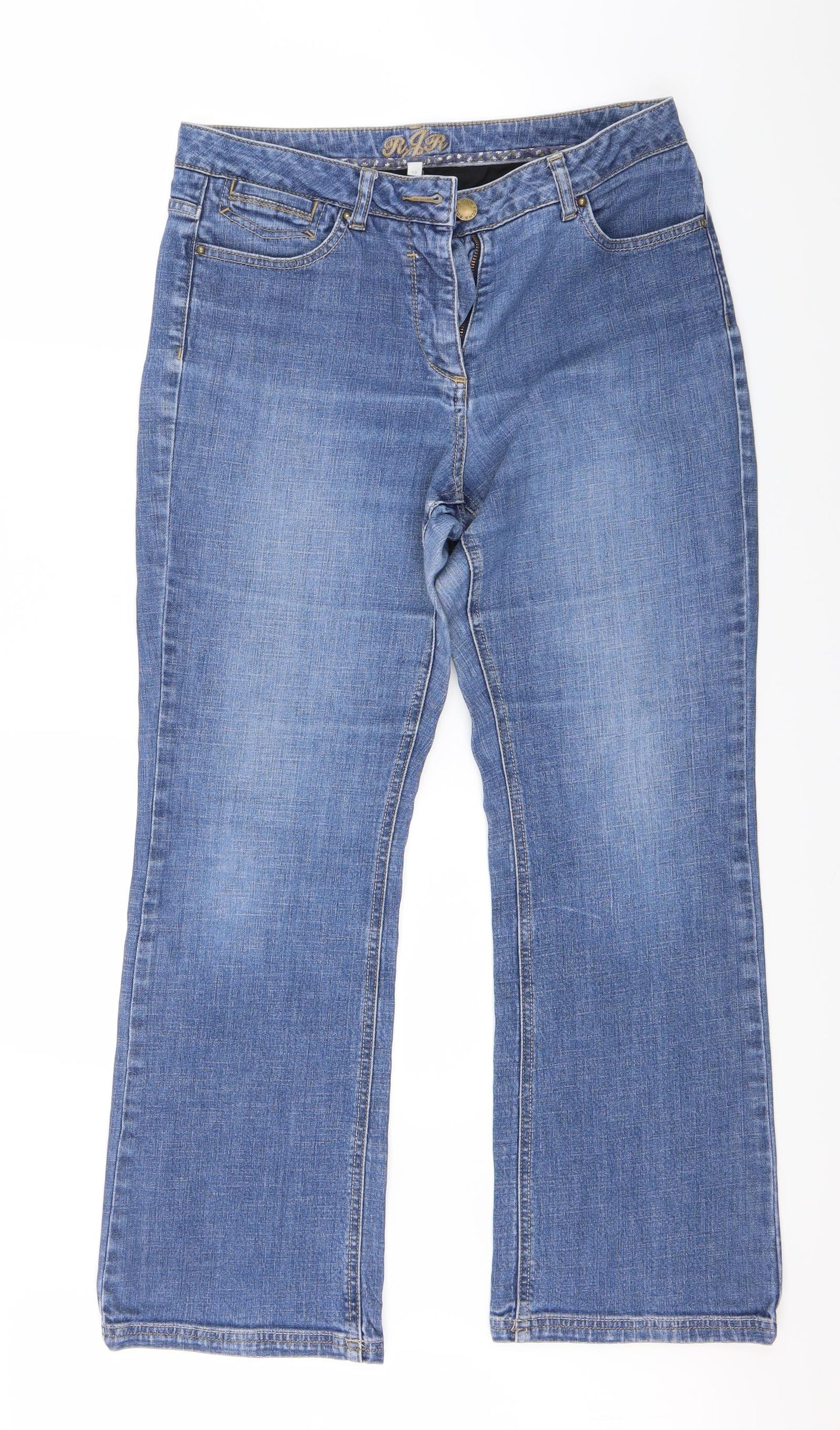 John Rocha Womens Blue  Denim Bootcut Jeans Size 12 L26 in