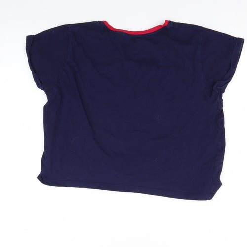 Primark Womens Blue Solid  Top Pyjama Top Size L  - Friends Central Perk