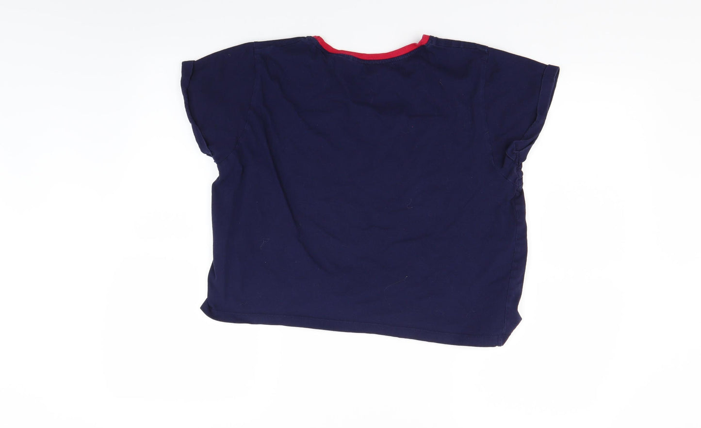 Primark Womens Blue Solid  Top Pyjama Top Size L  - Friends Central Perk