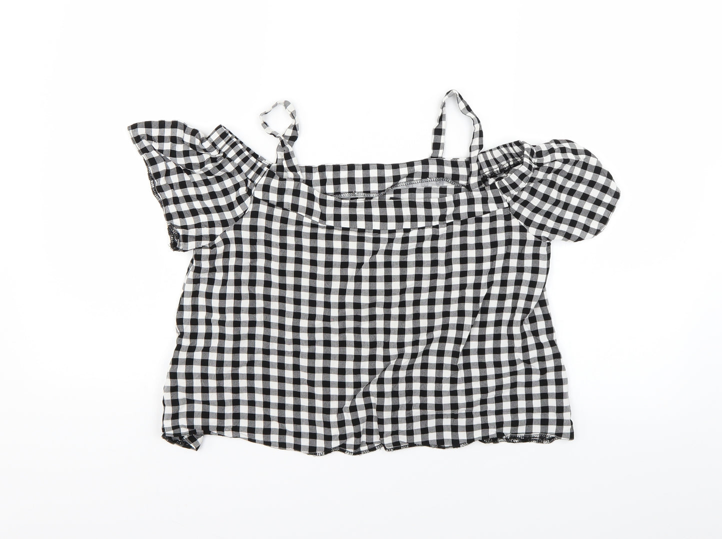 New Look Girls Grey Check  Basic Tank Size 15 Years