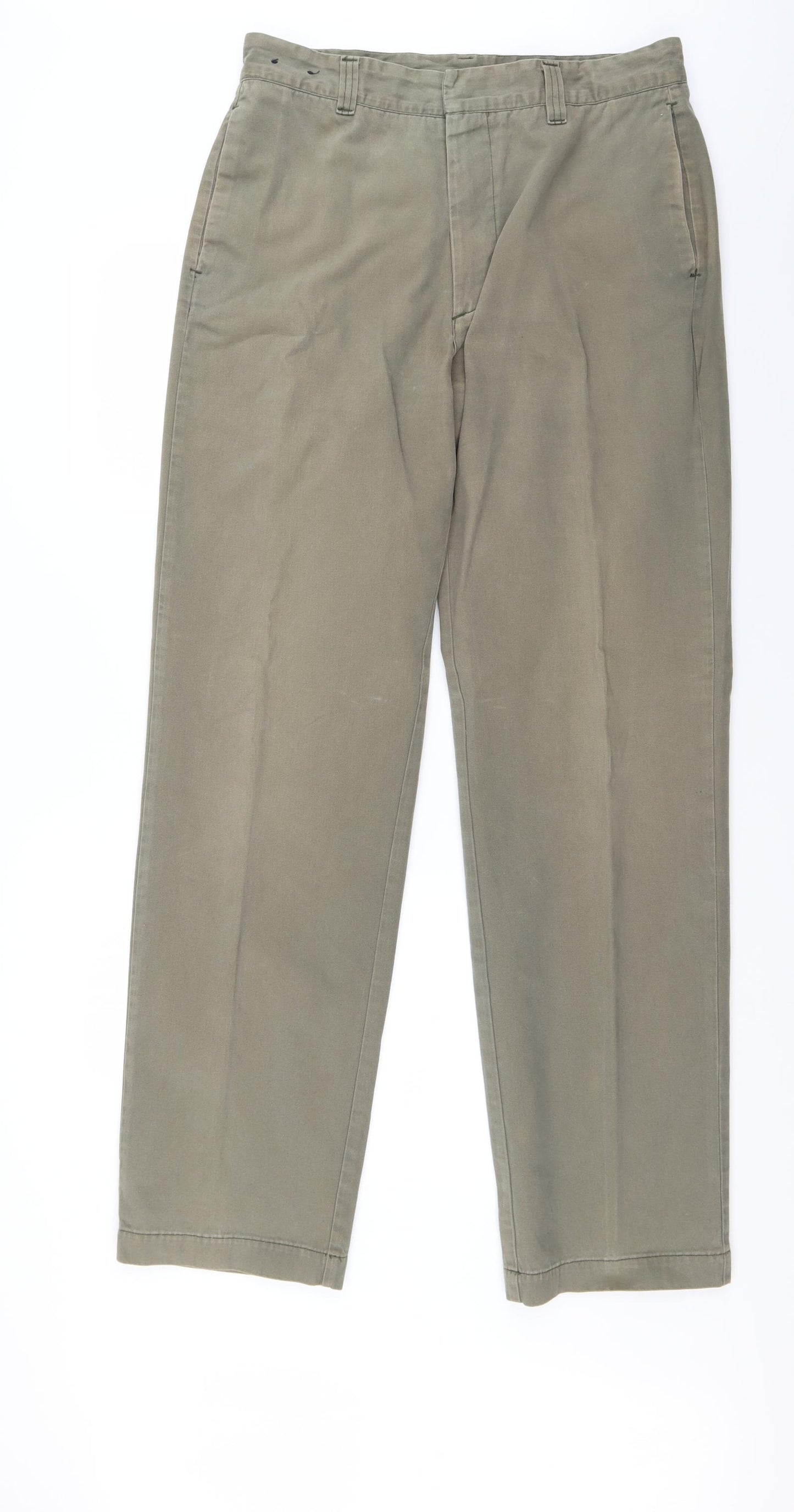 Nautica Mens Green   Chino Trousers Size 34 L33 in