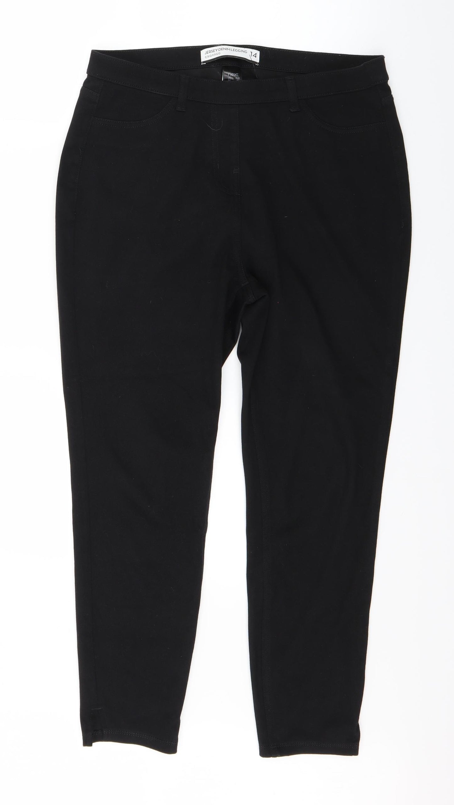 NEXT Womens Black  Denim Jegging Jeans Size 14 L24 in