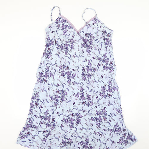 Marks and Spencer Womens Blue Floral  Slip Dress  Size M