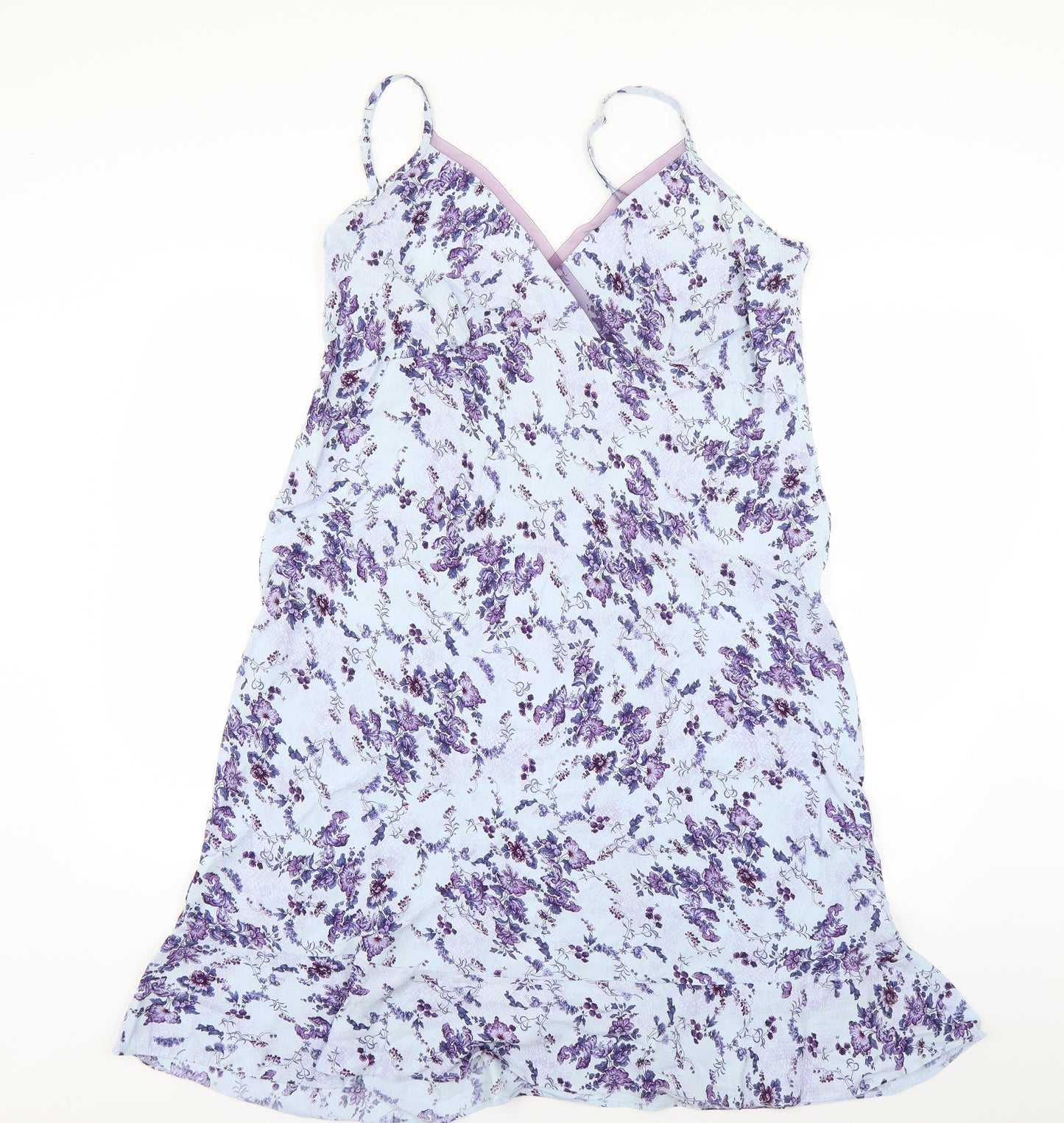 Marks and Spencer Womens Blue Floral  Slip Dress  Size M