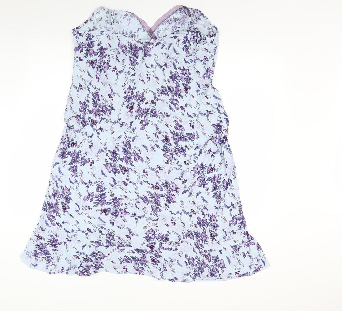 Marks and Spencer Womens Blue Floral  Slip Dress  Size M