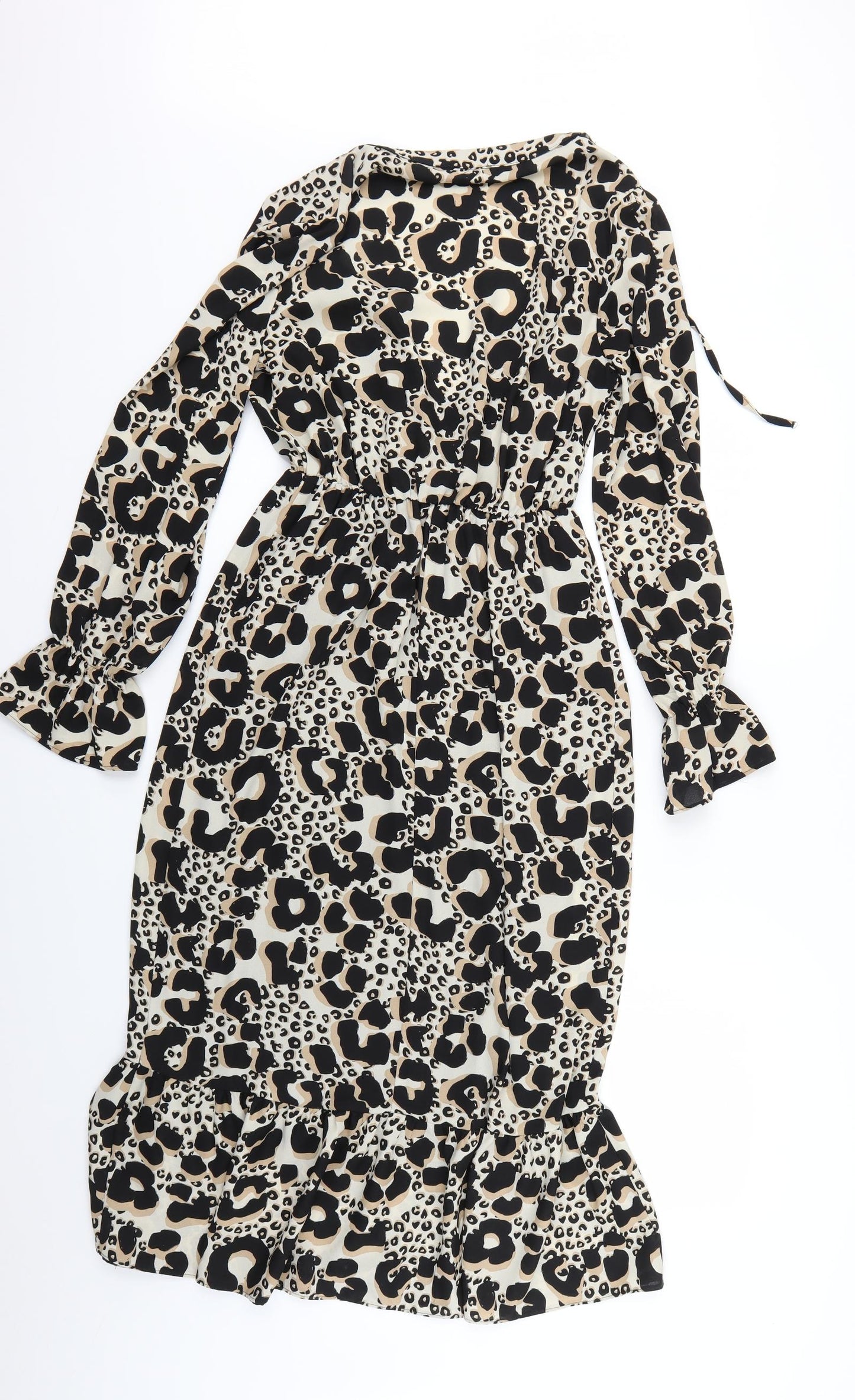 Papaya Womens Brown Animal Print  Fit & Flare  Size 8