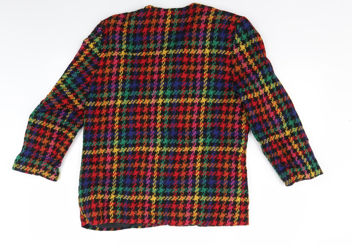 matelli Womens Multicoloured Check  Jacket Coat Size 12