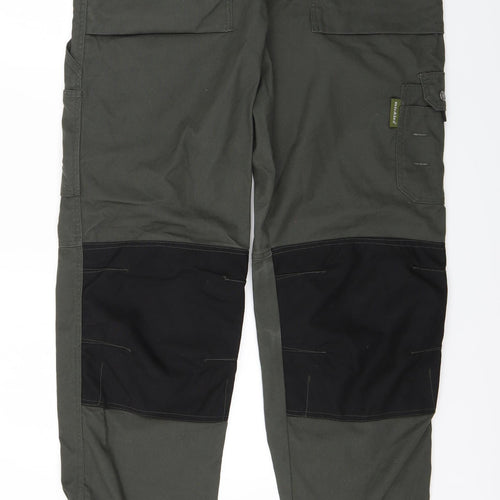 Dickies Mens Green  Denim Cargo Trousers Size 36 L30 in - Work wear