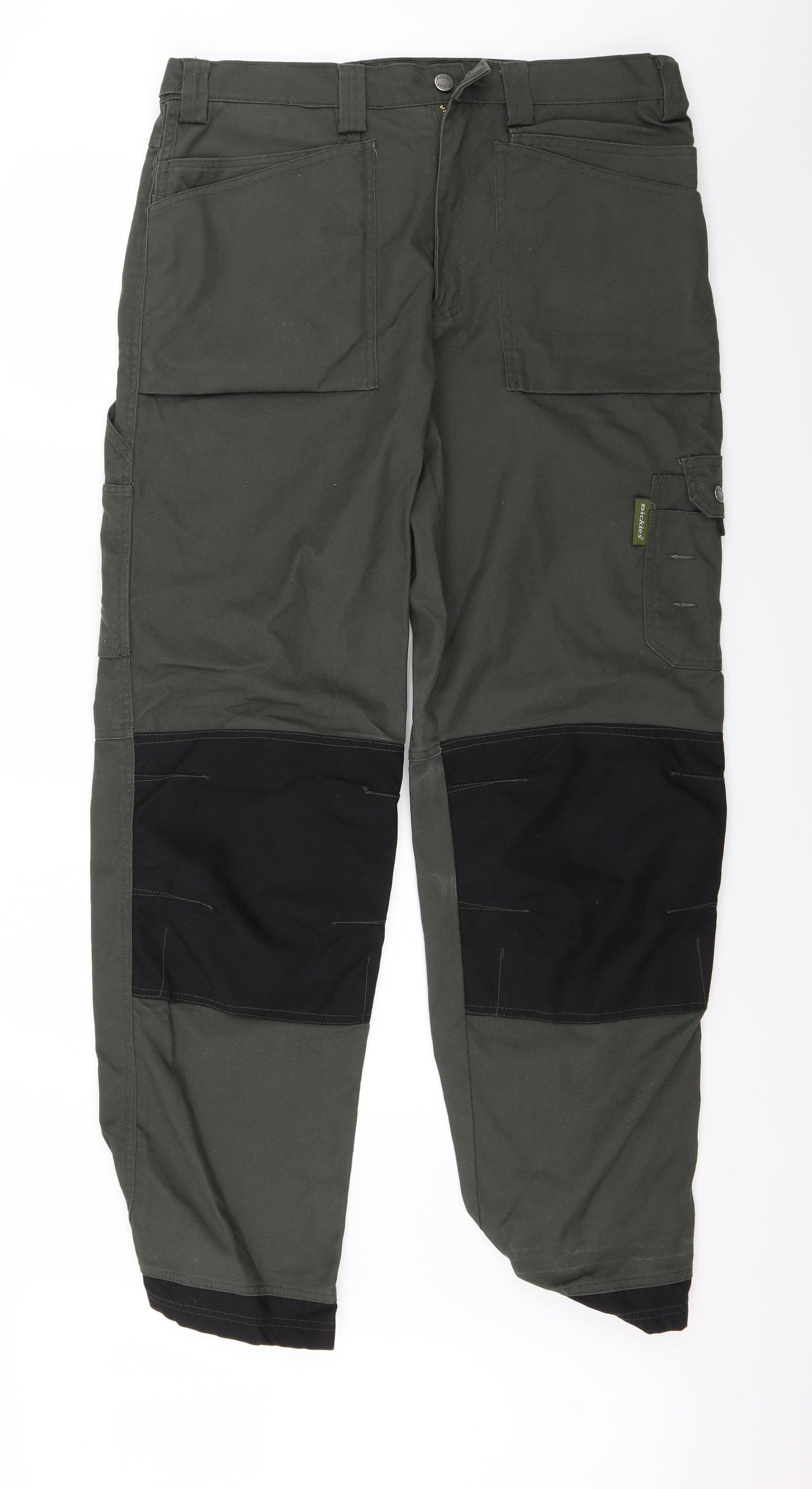Dickies Mens Green  Denim Cargo Trousers Size 36 L30 in - Work wear