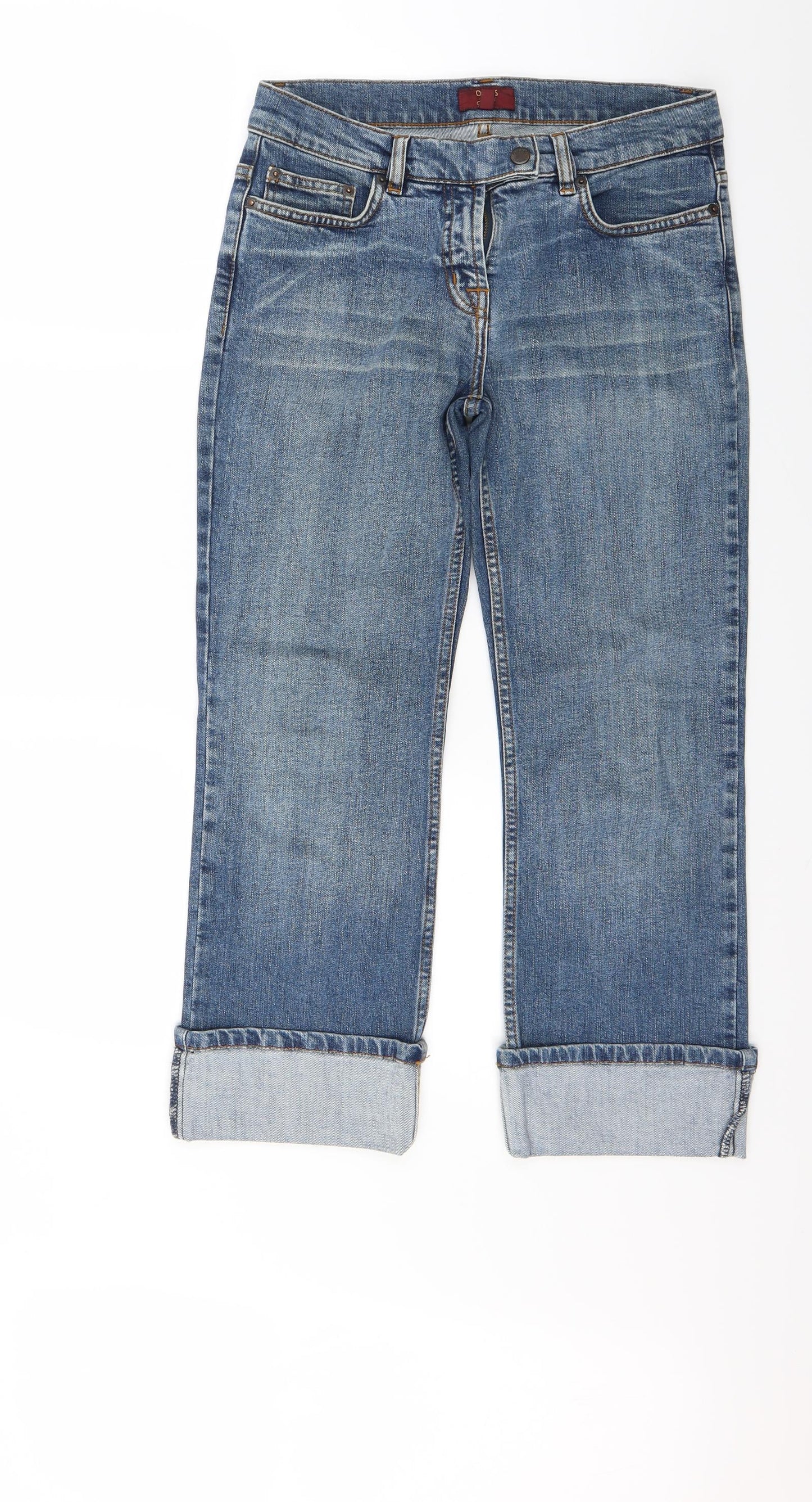 asis Womens Blue  Denim Cropped Jeans Size 10 L23 in