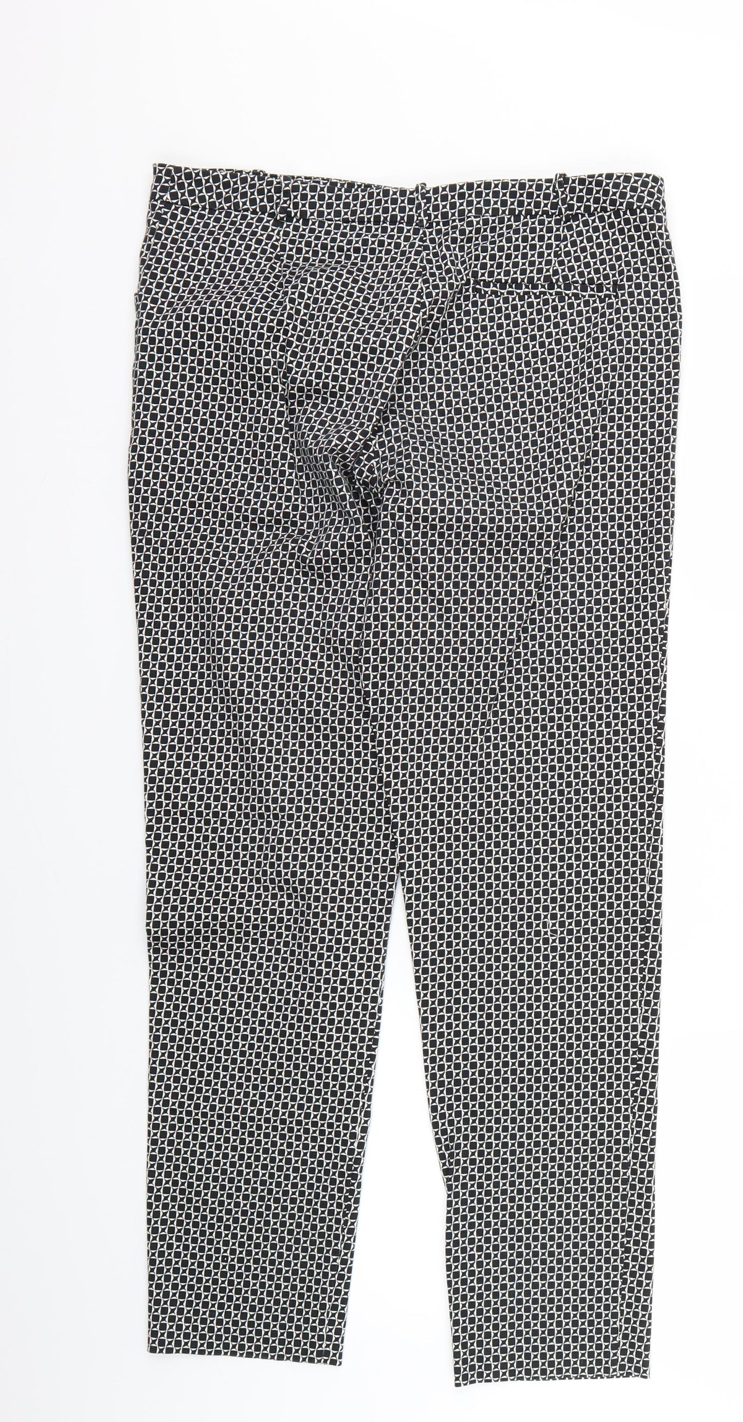 Oasis Womens Grey   Capri Trousers Size 10 L25 in