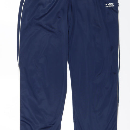 Umbro Mens Blue   Jogger Trousers Size XL L31 in
