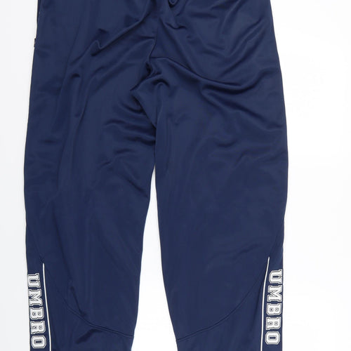 Umbro Mens Blue   Jogger Trousers Size XL L31 in