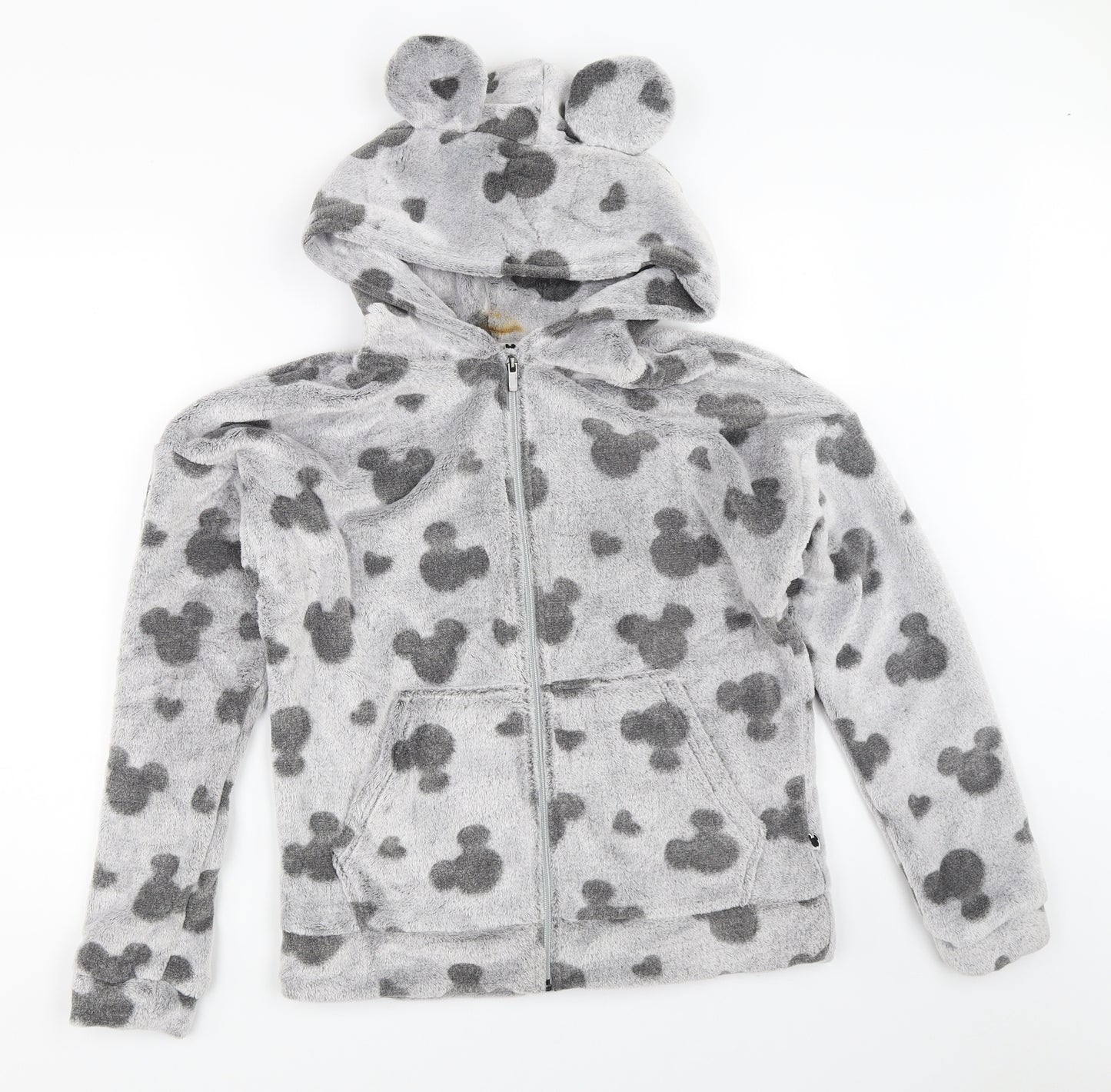Marks and Spencer Womens Grey   Full Zip Hoodie Size M  - Mickey mouse