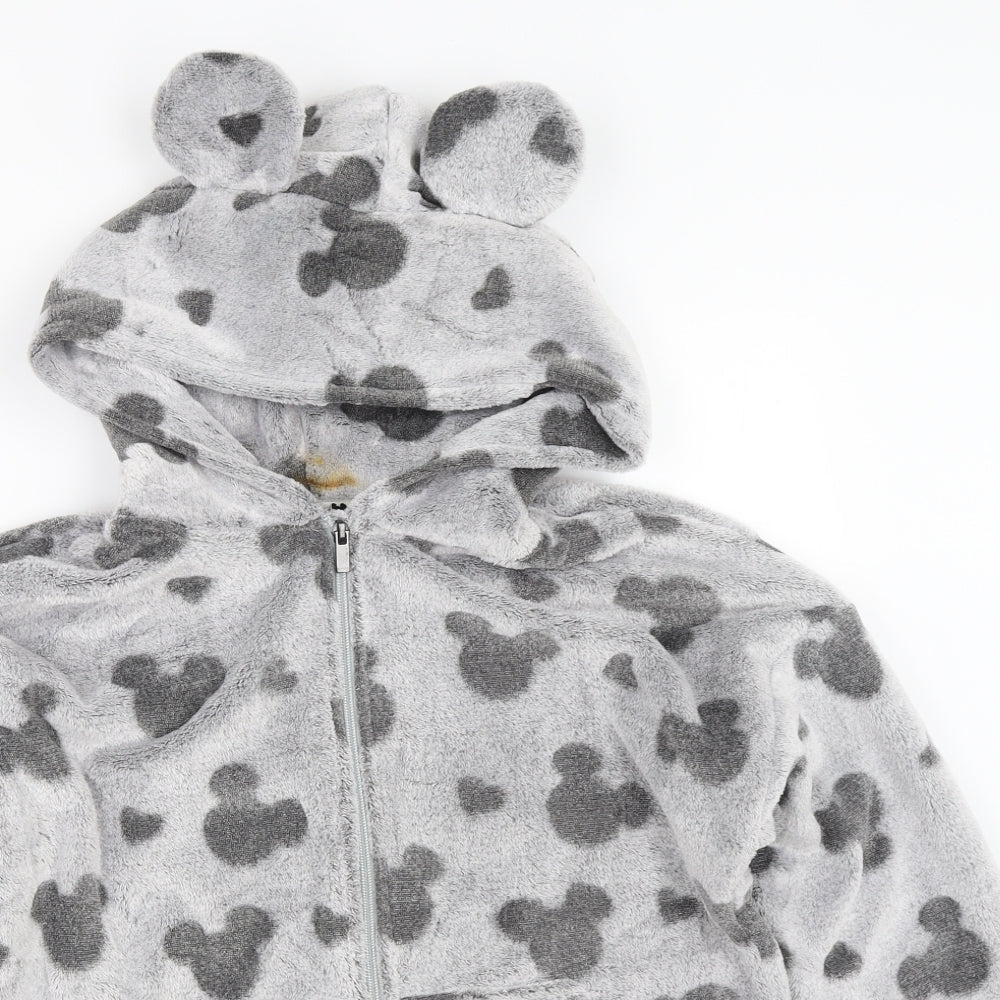 Marks and Spencer Womens Grey   Full Zip Hoodie Size M  - Mickey mouse