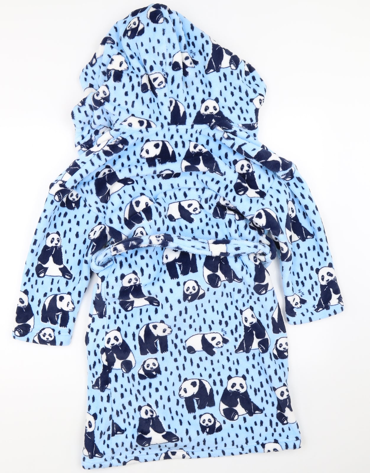 Marks and Spencer Girls Blue Solid  Top Robe Size 8-9 Years  - panda