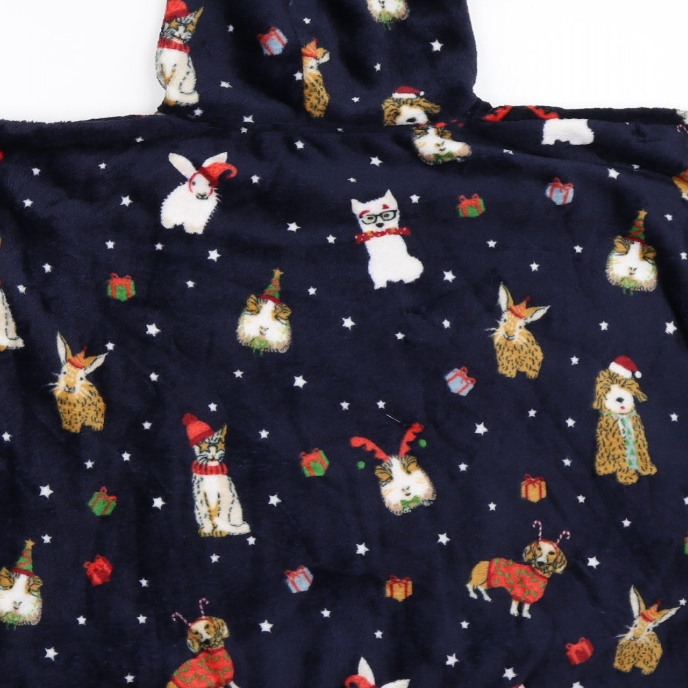 Marks and Spencer Girls Blue Solid  Top Pyjama Top One Size  - christmas