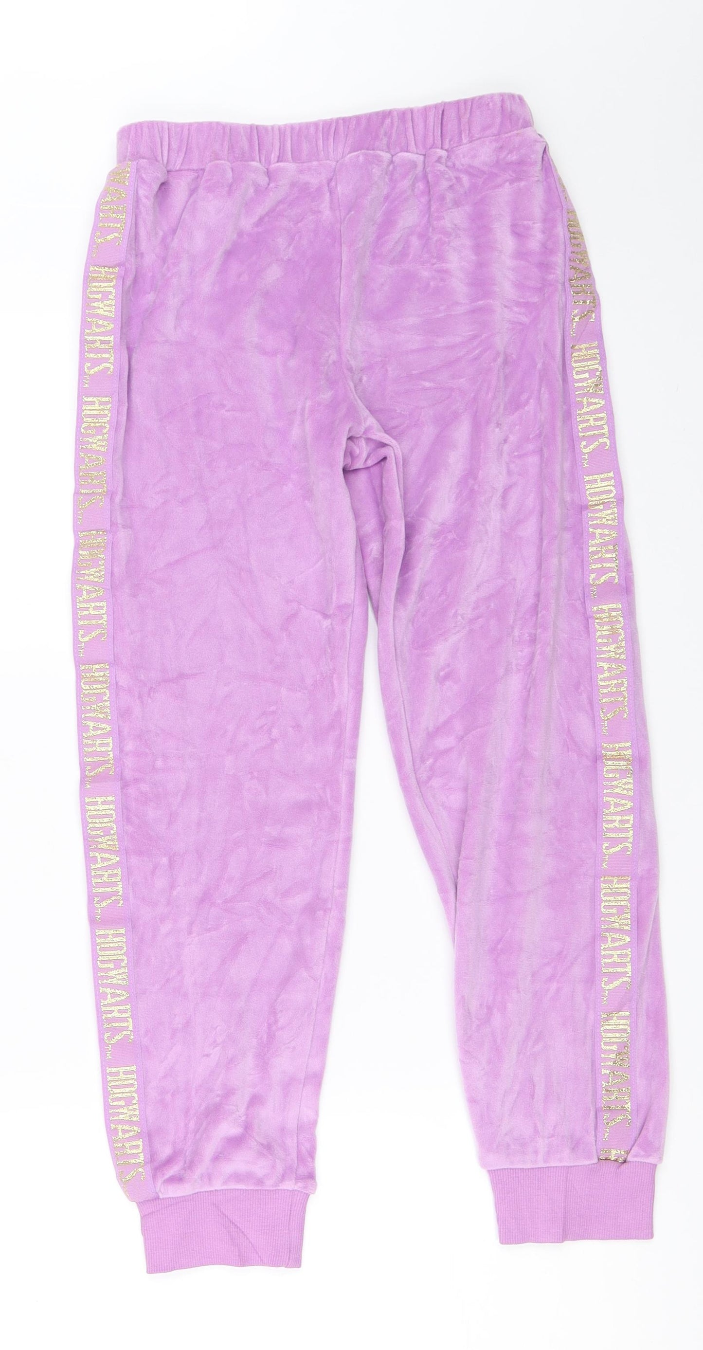 Marks and Spencer Girls Purple   Jogger Trousers Size 9-10 Years