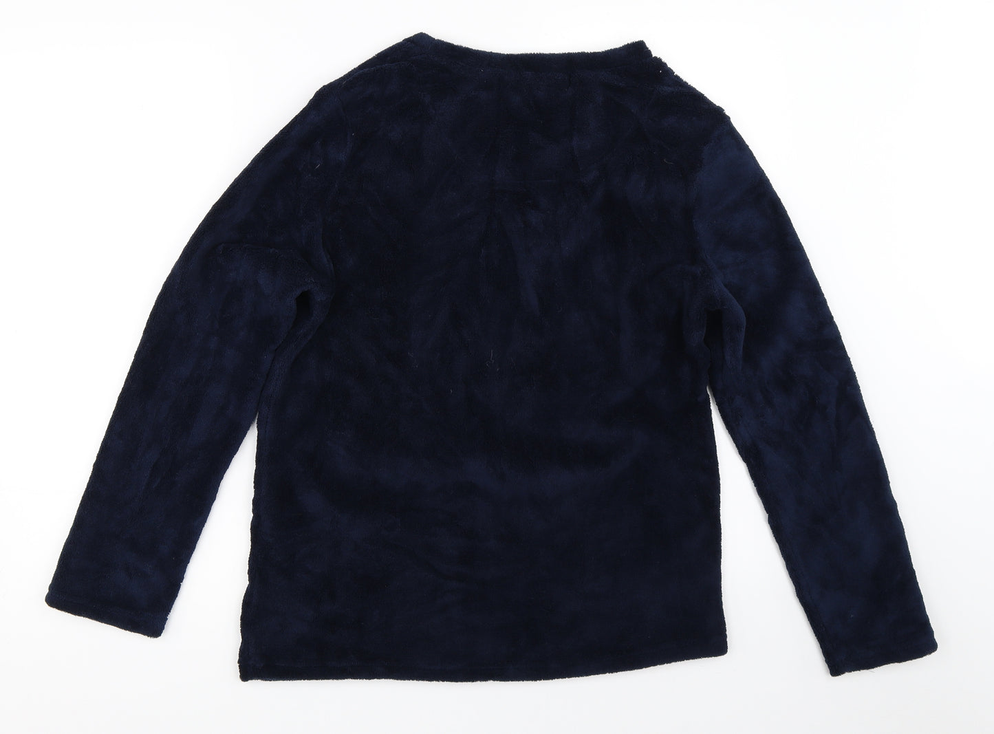 Primark Womens Blue Solid  Top Pyjama Top Size S