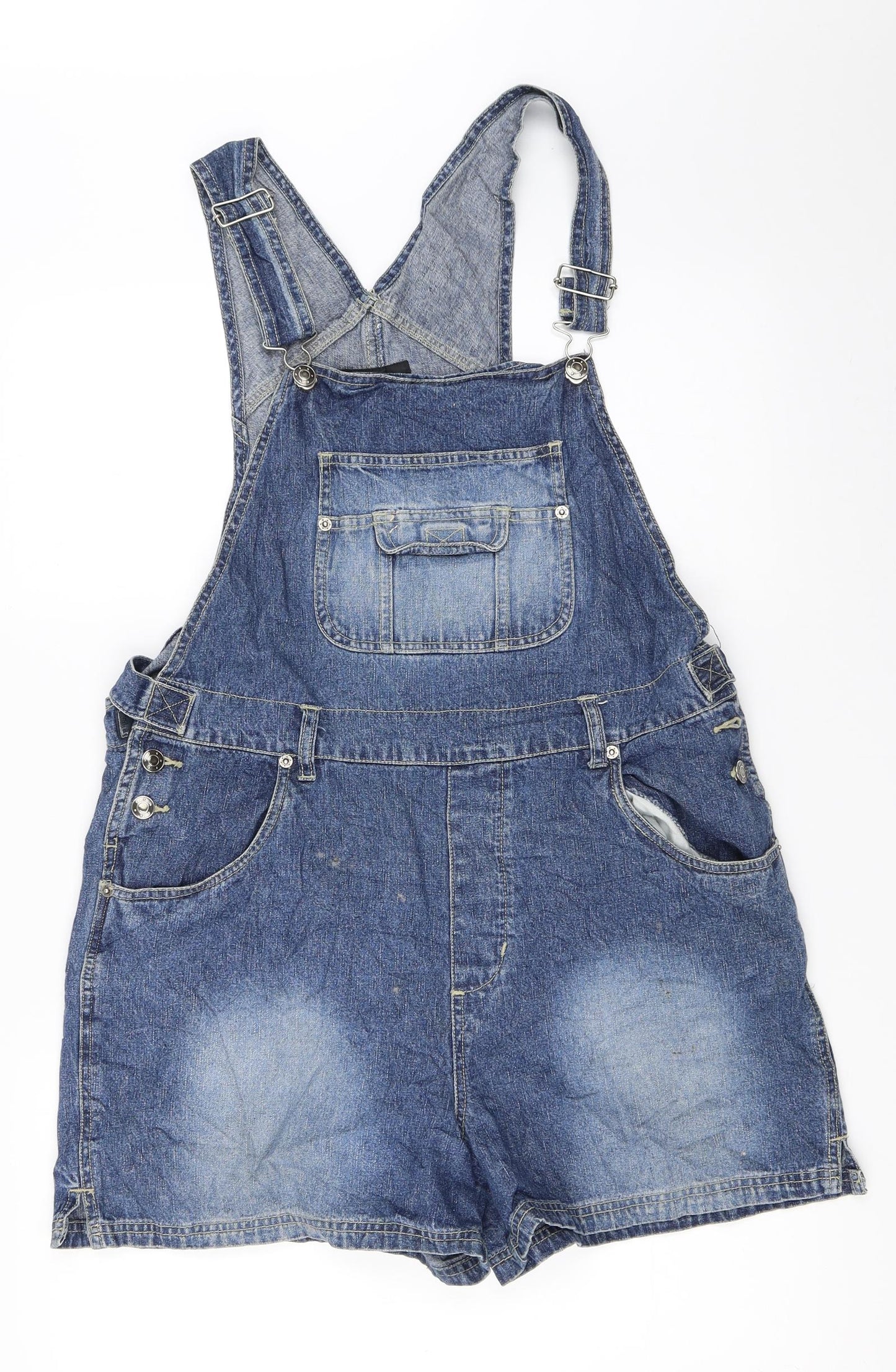 Xhilaration Womens Blue  Denim Dungaree One-Piece Size L