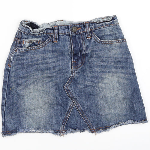 John Lewis Girls Blue  Denim Mini Skirt Size 8 Years
