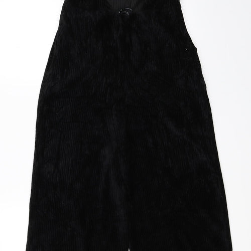 ASOS Womens Black  Corduroy Bodysuit One-Piece Size 12