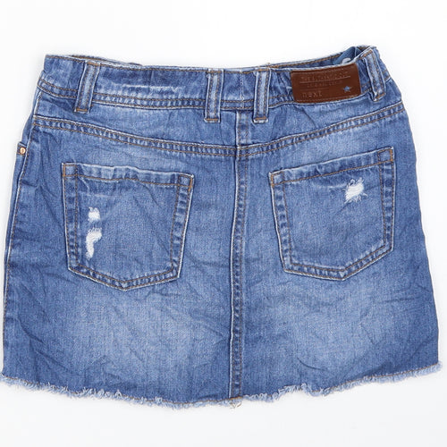 NEXT Girls Blue  Denim Mini Skirt Size 10 Years